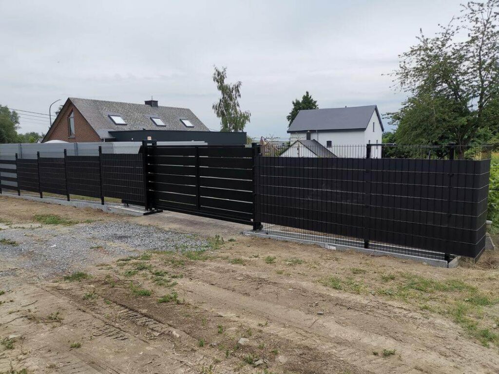 ABF Fermetures Baikirch Noville portail autoportant résidentiel et barrière