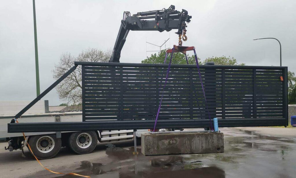 ABF Fermetures Baikrich transport de portail